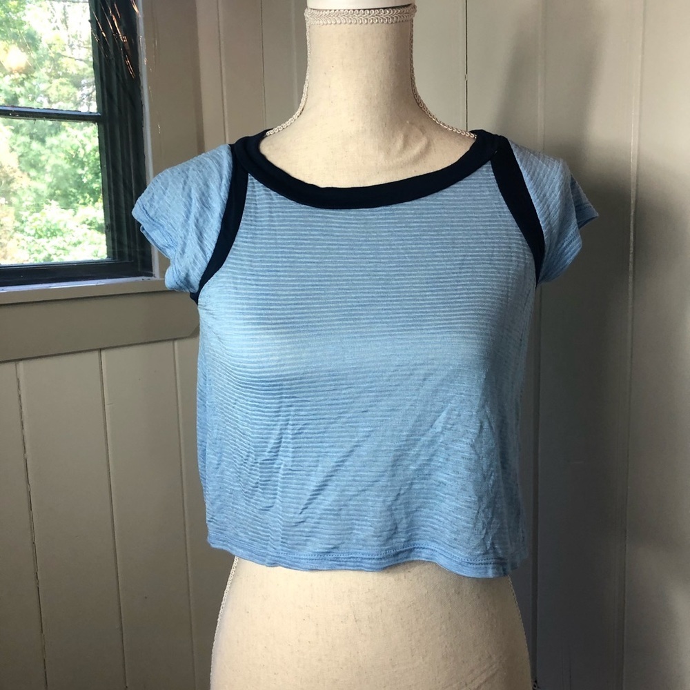 Green Envelope Cropped Tee Shirt